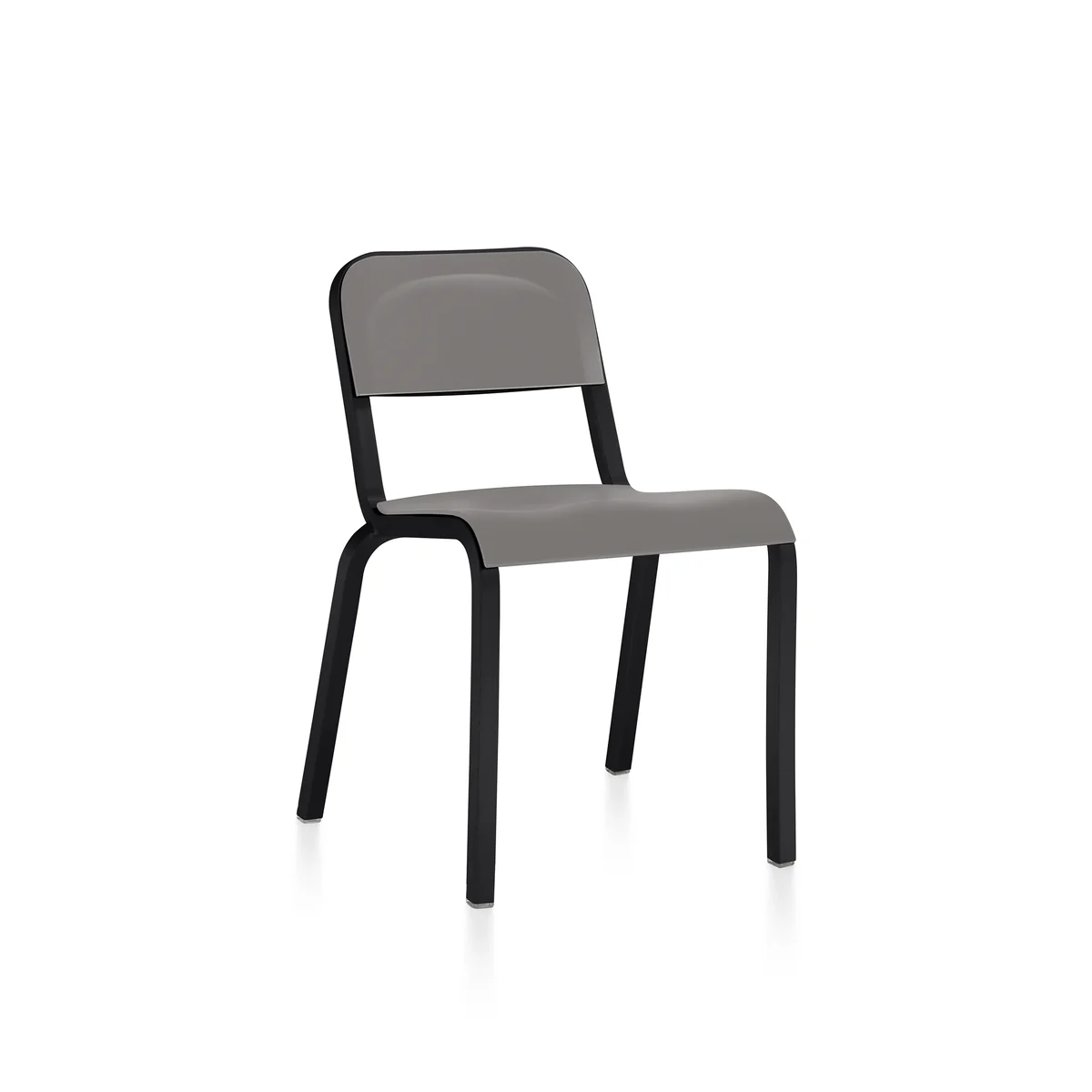 1951 Stacking Chair by Emeco, a durable and stylish design with a modern aesthetic, perfect for both residential and commercial spaces with a sleek, stackable form.
