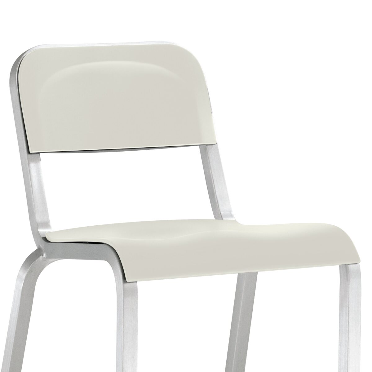 Emeco 1951 Stacking Chair by BMW – Industrial design with a minimalist aesthetic and stackable functionality.