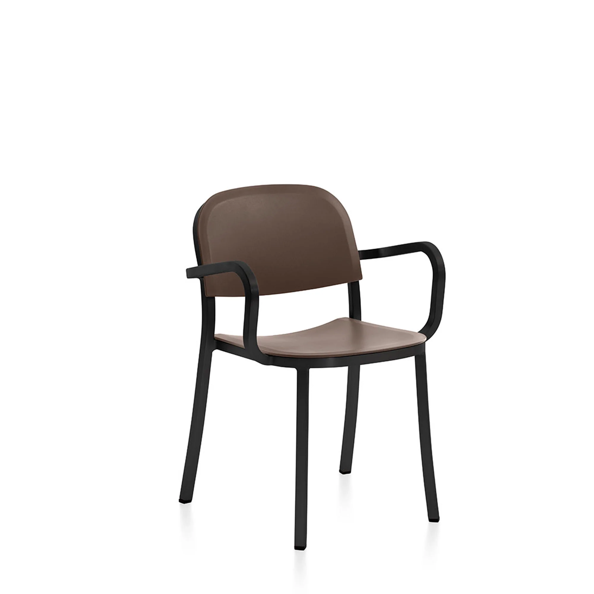 1 Inch armchair by Emeco – sustainable design with recycled plastic seat for luxury spaces in Royal Oak.