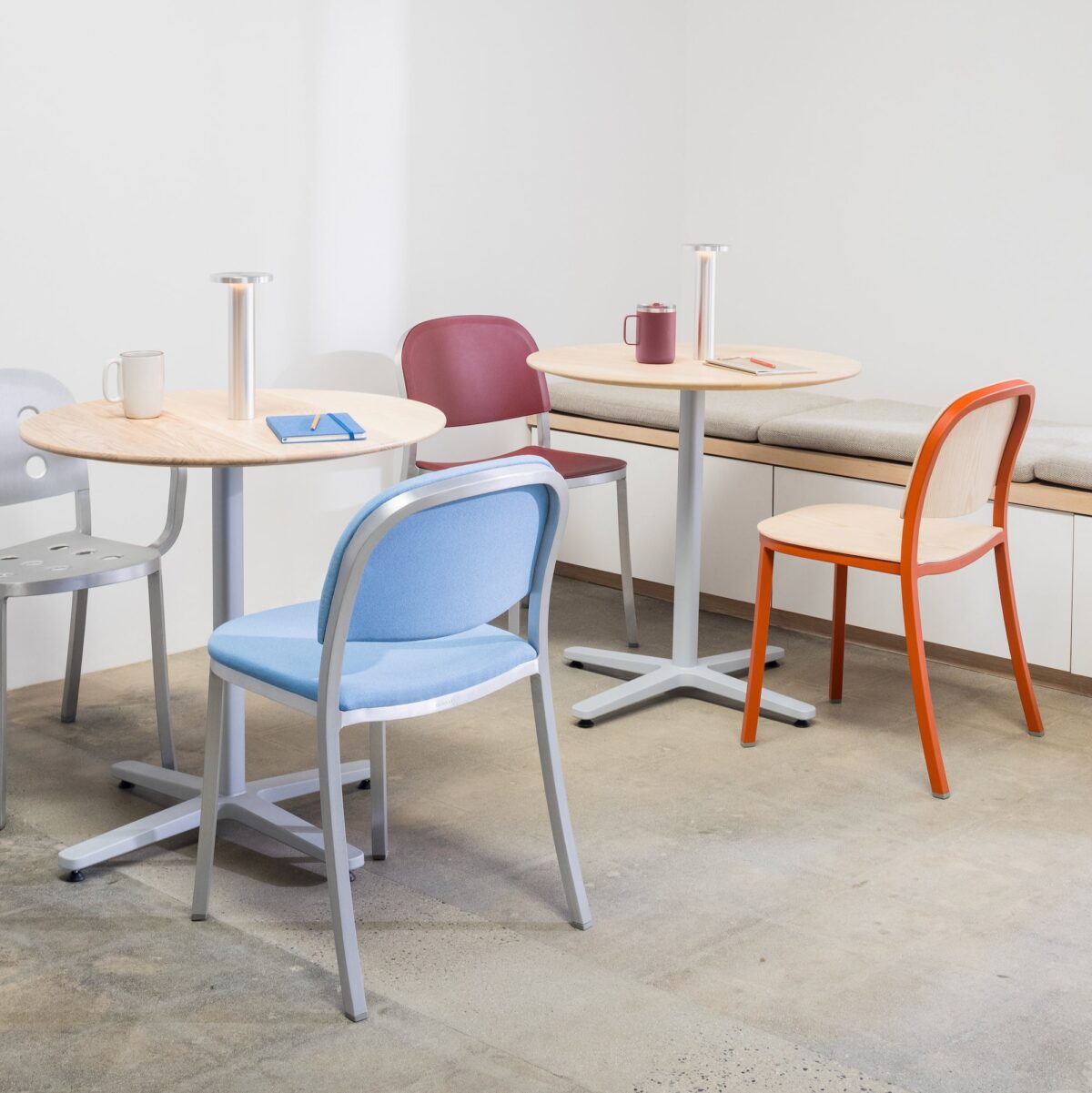 “Emeco 1 Inch Armchair crafted from recycled plastic, ideal for modern eco-conscious spaces.”