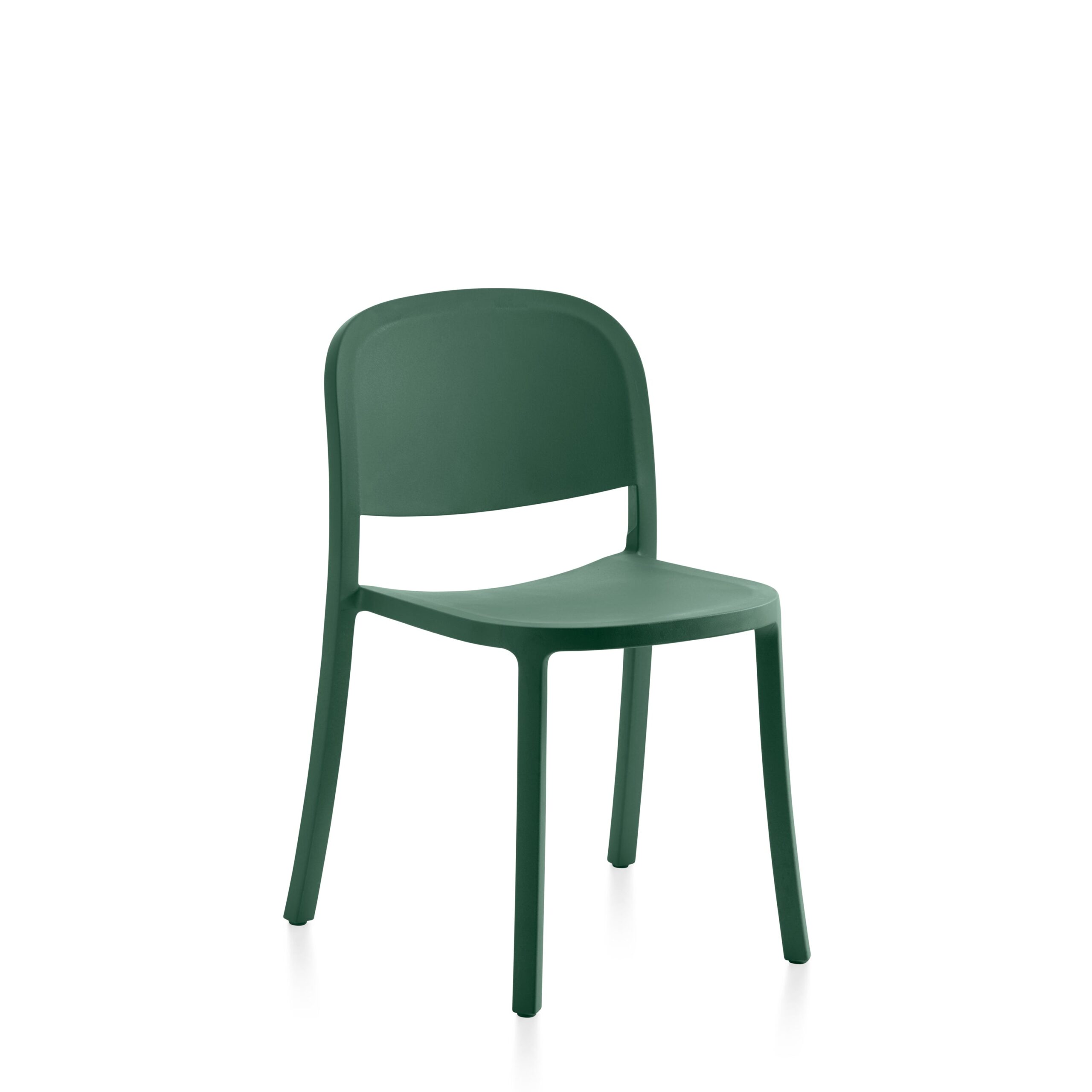 “Sustainable 1 Inch Reclaimed Chair by Emeco featuring a slim aluminum frame and reclaimed seat.”