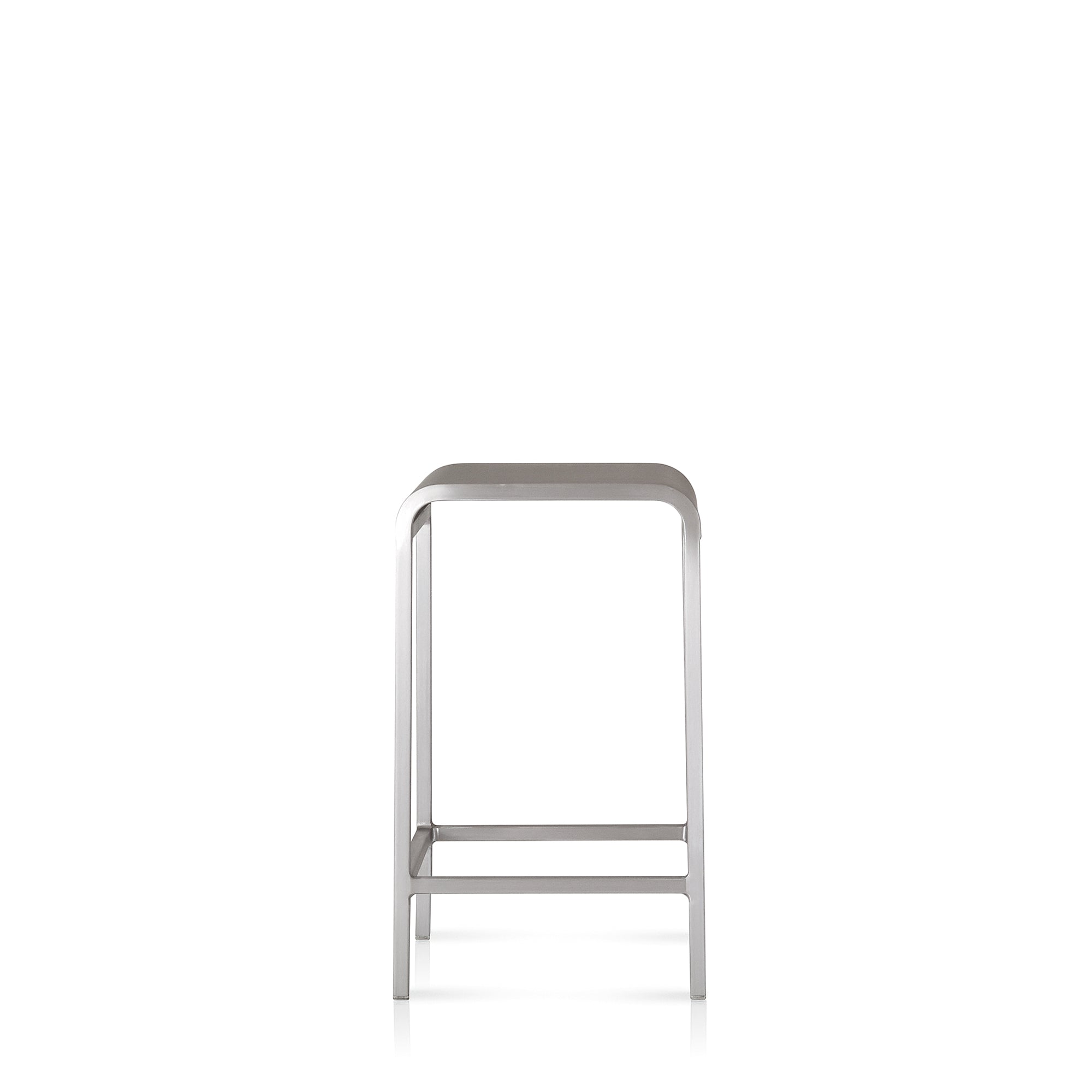 Modern Emeco 20-06 Stool in luxury Royal Oak Michigan home
