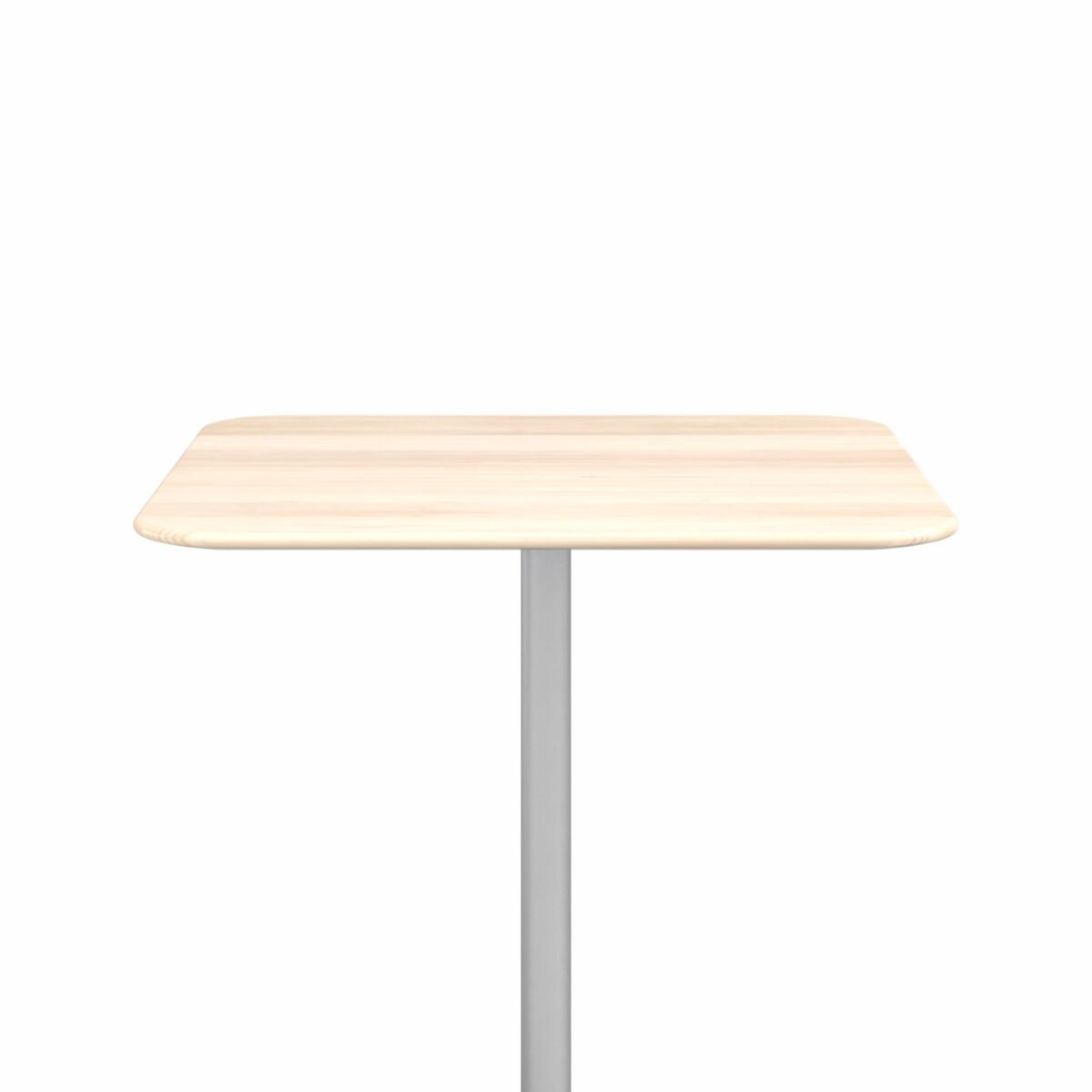 “2 Inch X Base Bar Table by Emeco in aluminum, combining form and function for high-use areas.”