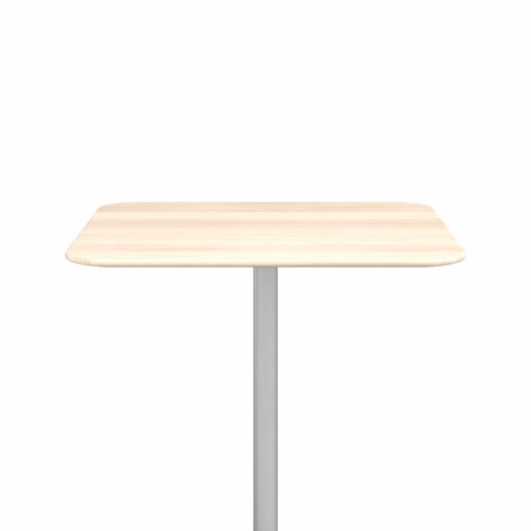 “2 Inch X Base Bar Table by Emeco in aluminum, combining form and function for high-use areas.”