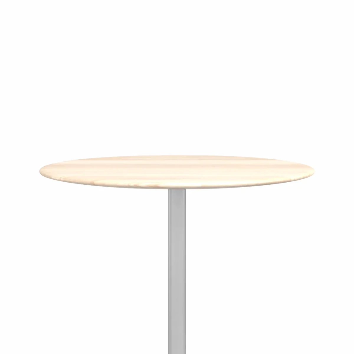 2 Inch Flat base counter table, round by Emeco – high-end, sophisticated piece for homes in Royal Oak.