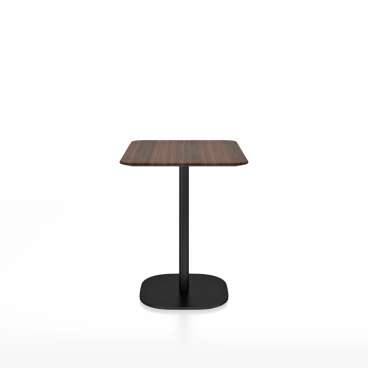 2 Inch Flat Base Café Table, Square by Emeco, a modern and durable design with a sleek square top, perfect for contemporary cafés, dining spaces, and outdoor settings.