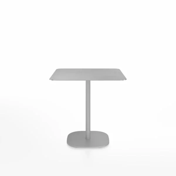 2 Inch Flat Base Café Table, Square by Emeco, a modern and sturdy design with a sleek square top, perfect for contemporary cafés, dining areas, and stylish interiors.