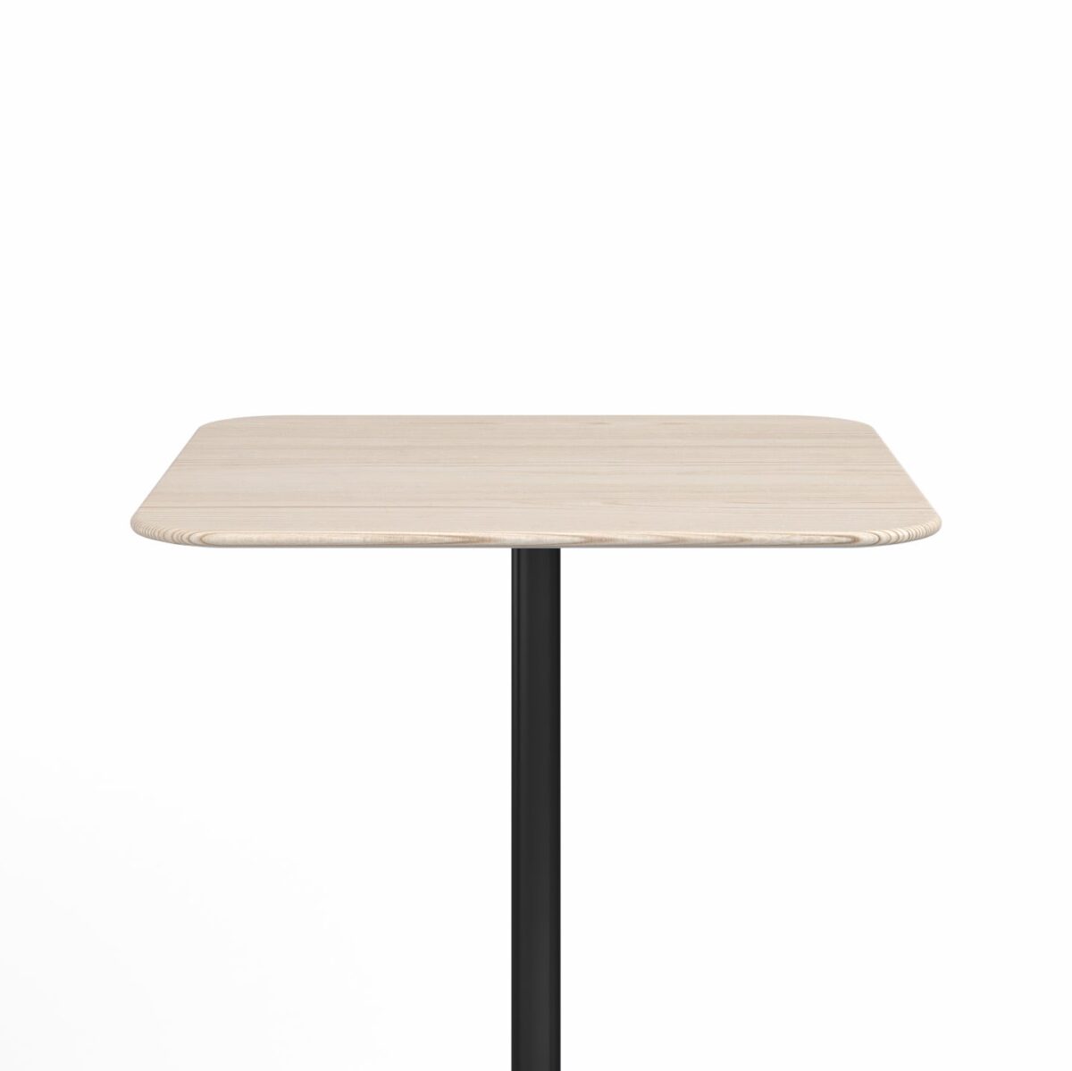 High-end contemporary café table by Emeco with flat base