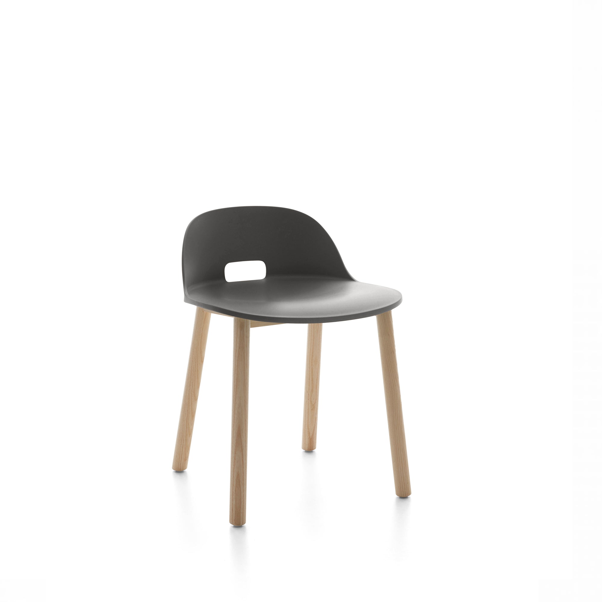 Emeco Alfi Chair Low Back in oak finish – modern Italian design