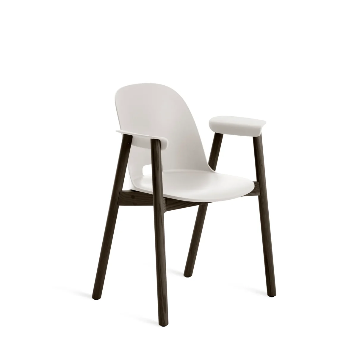The Alfi Armchair by Emeco, combining minimalist design with maximum comfort.