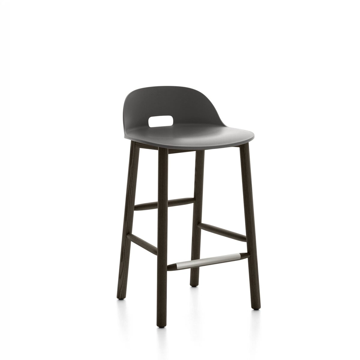 “Alfi low back bar stool by Emeco, perfect for modern interiors.”