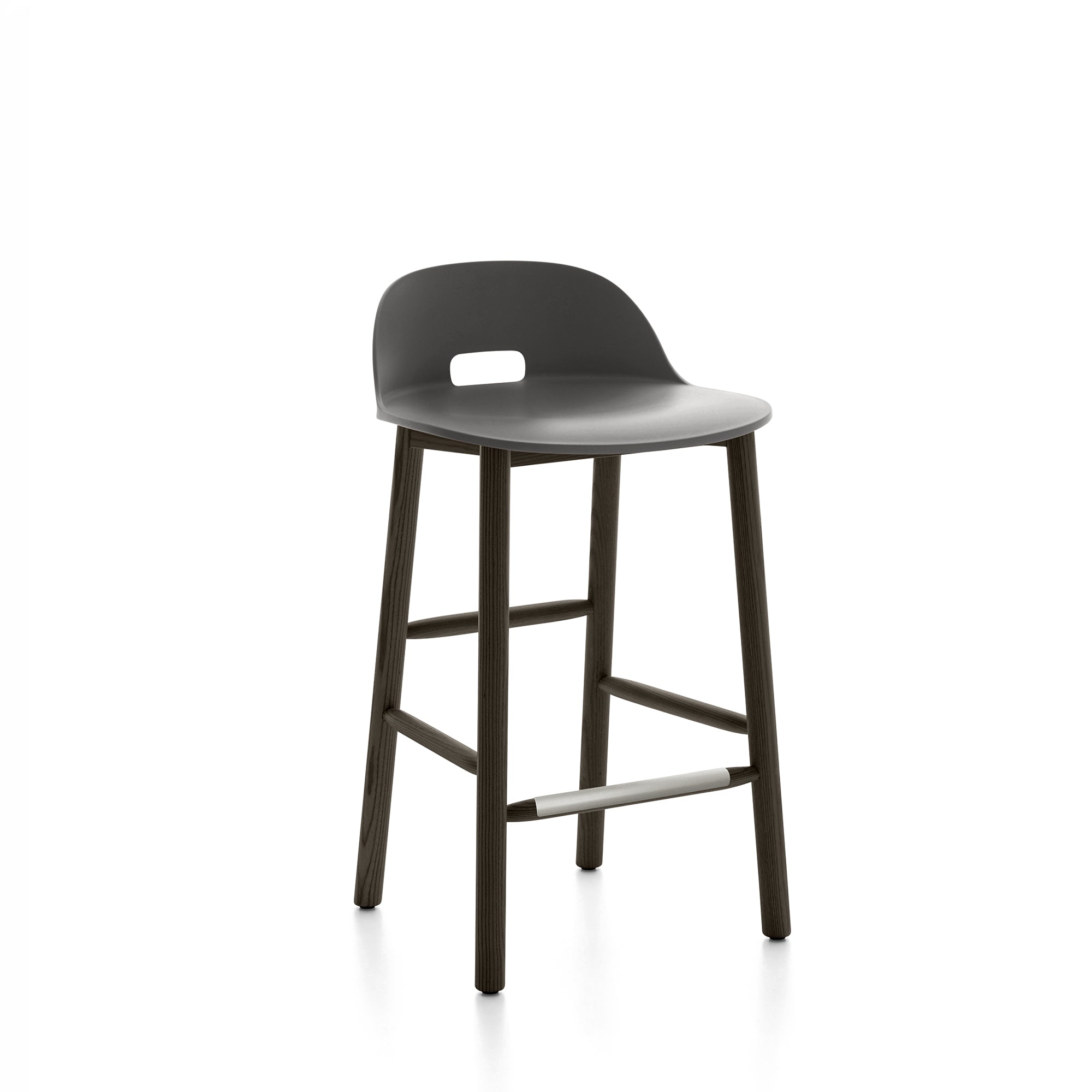 “Alfi low back bar stool by Emeco, perfect for modern interiors.”
