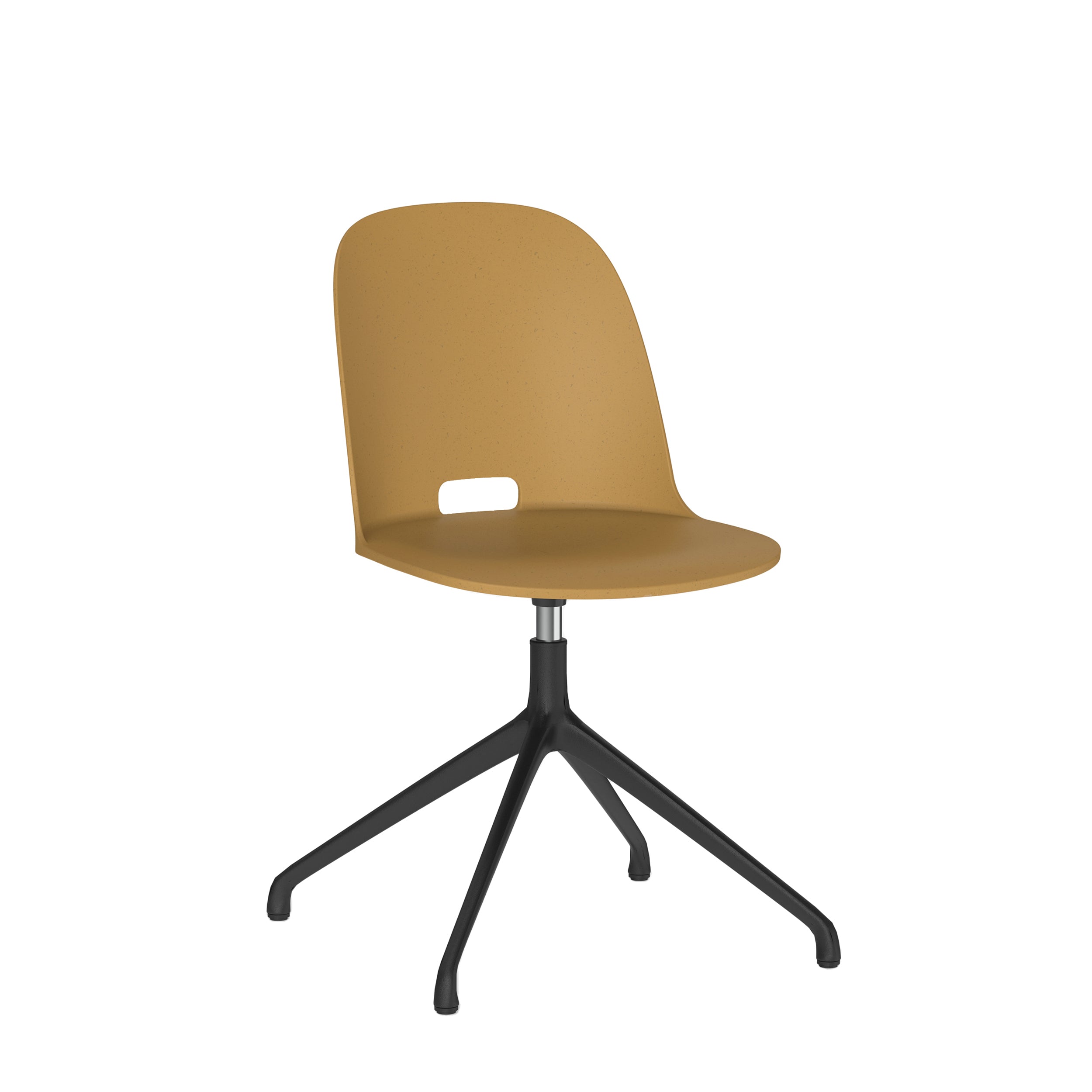 Alfi Work swivel chair with glides by Jasper Morrison in modern Italian design