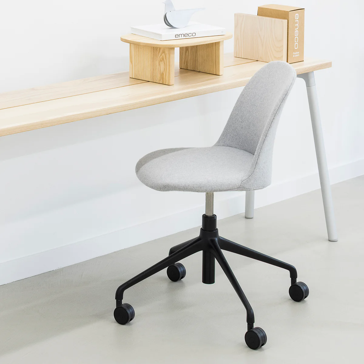 Alfi Soft Slipcover Low Back by Emeco, a stylish and comfortable chair with a soft slipcover and low back design, perfect for modern, cozy, and contemporary spaces.
