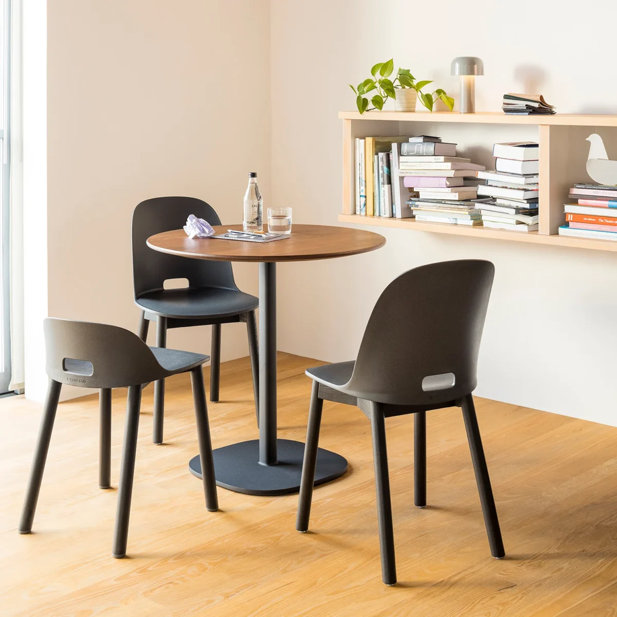 Emeco Alfi Chair, featuring a contemporary design for stylish and functional seating.