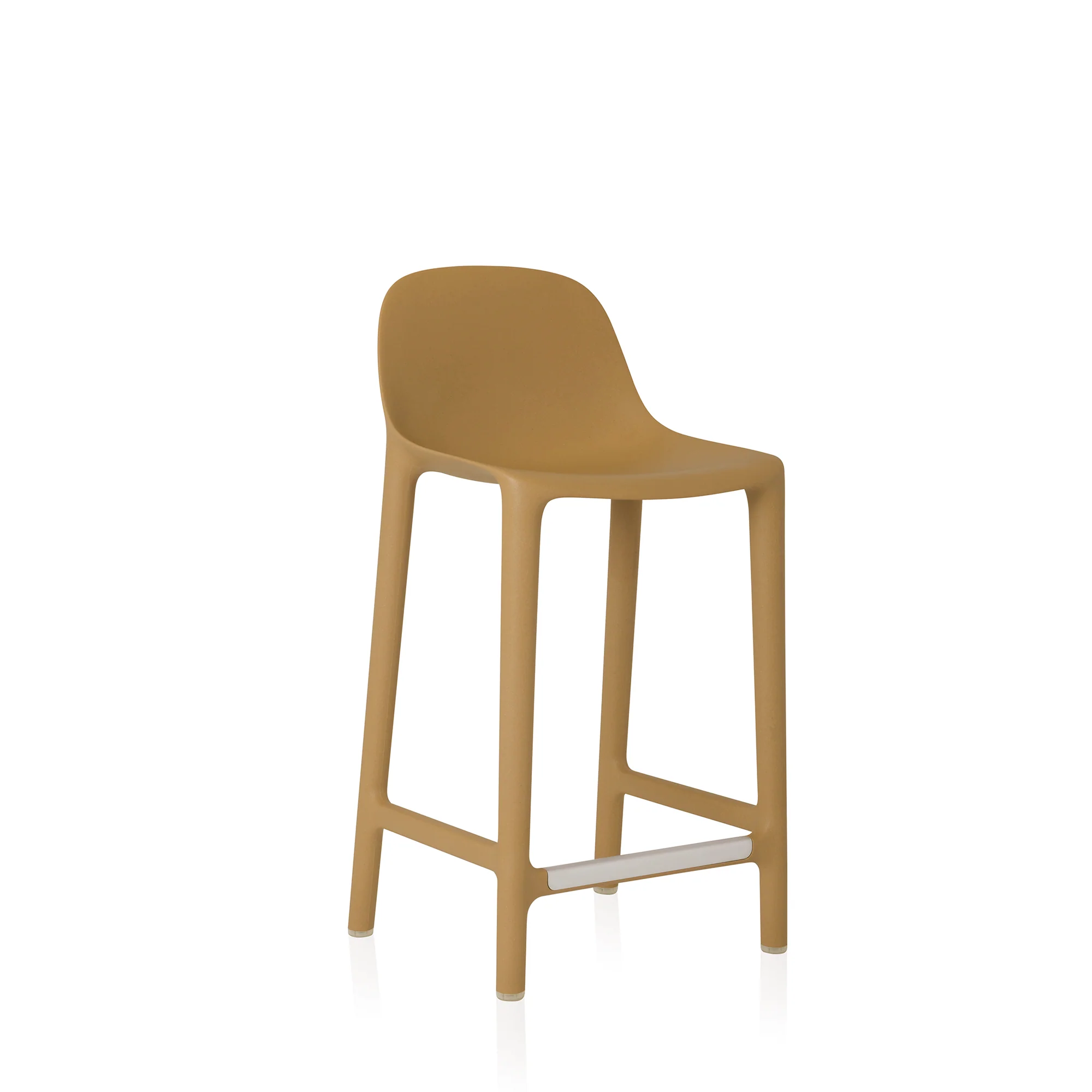Broom Stool by Emeco, designed with modern lines and a durable frame for versatile use.