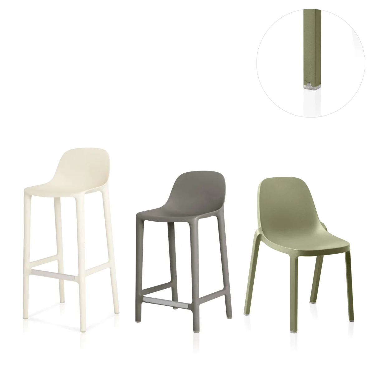 Emeco glides for broom – durable and sleek for upscale homes in Birmingham.