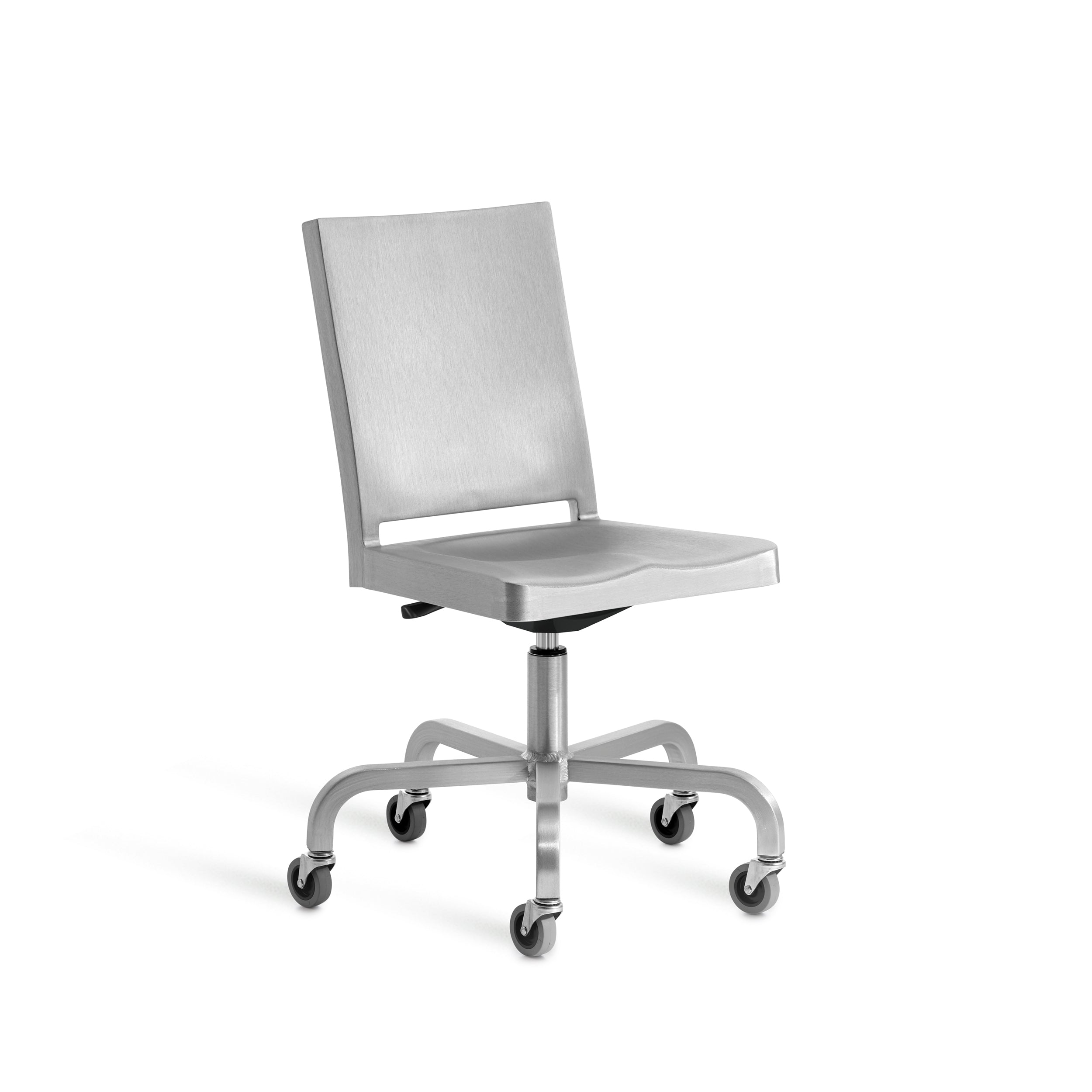 Hudson Swivel Chair by Philippe Starck for Emeco with sleek, modern design and ergonomic support.