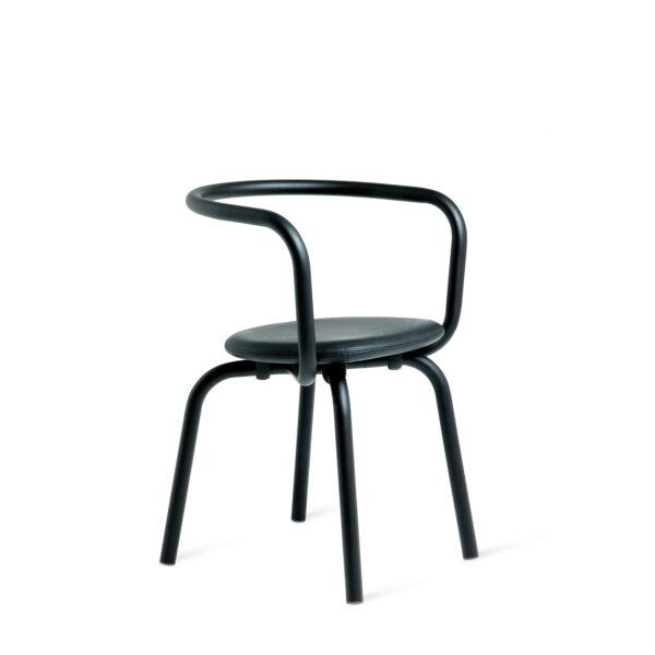 Parrish Side Chair by Konstantin Grcic for Emeco with aluminum frame and wood seat