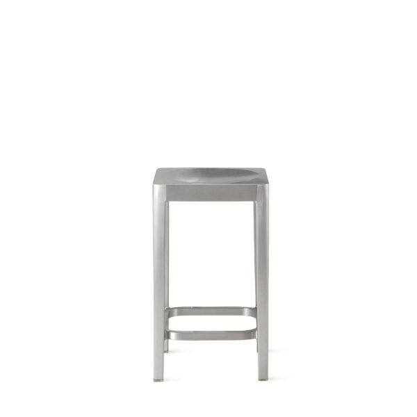 Emeco Stool by Philippe Starck in brushed aluminum finish