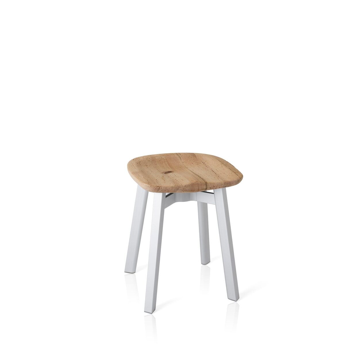 Luxury Emeco SU small stool designed by Nendo for elegant living spaces
