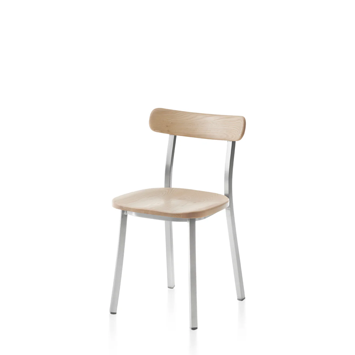 Utility Side Chair by Emeco, a versatile and durable design with sleek lines, perfect for both residential and commercial spaces, offering modern style and functionality.