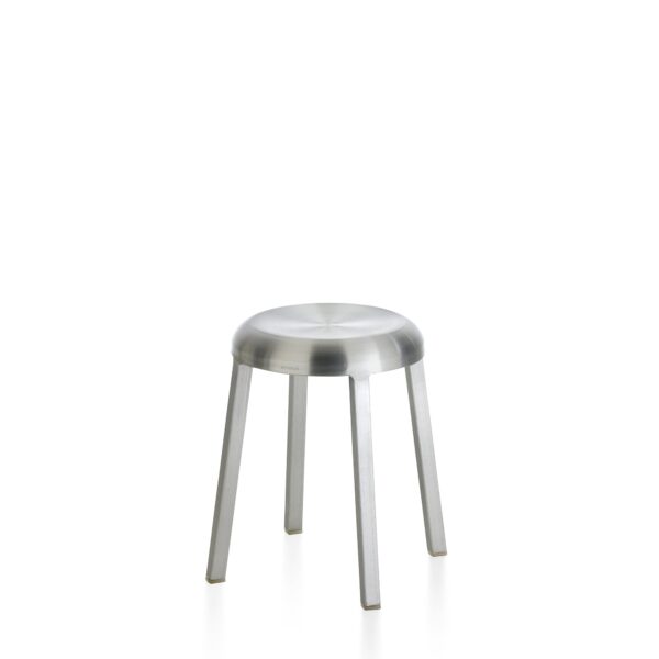 “Minimalist Za Stool by Emeco in small size, designed by Naoto Fukasawa with timeless simplicity.”