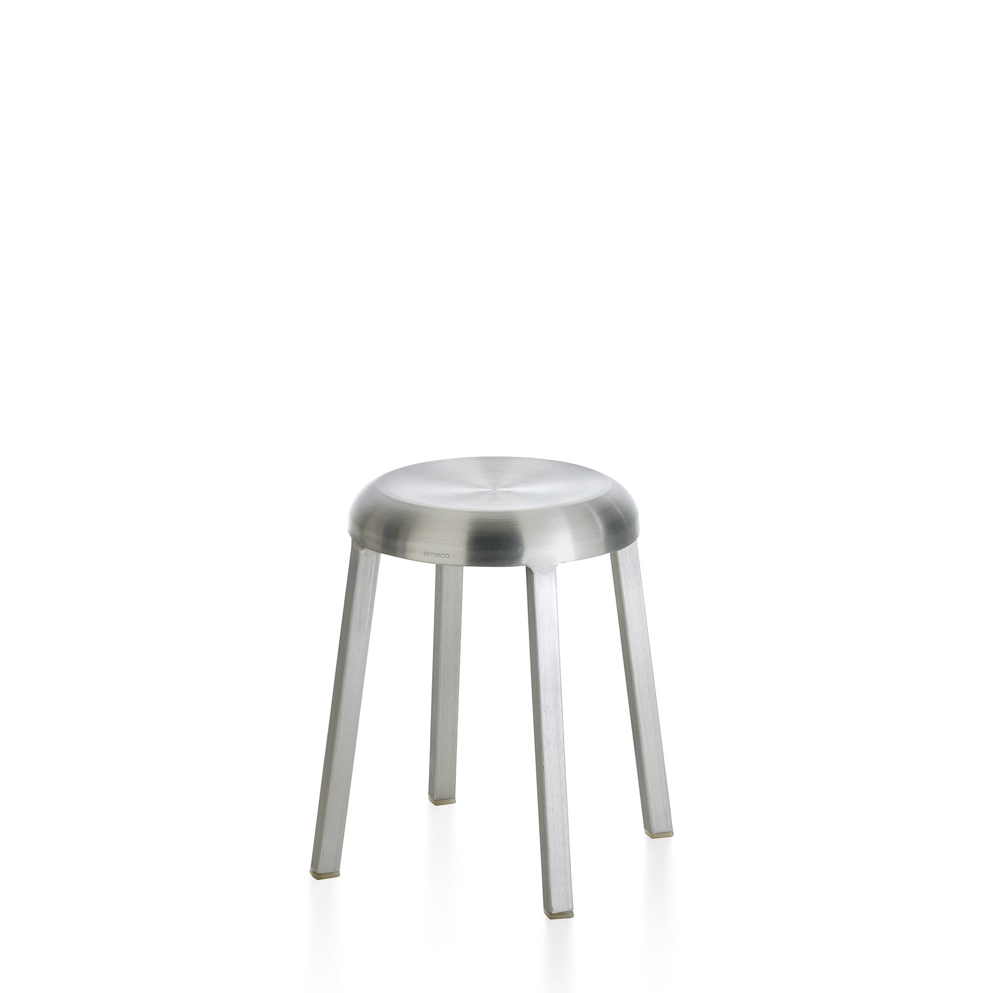 “Minimalist Za Stool by Emeco in small size, designed by Naoto Fukasawa with timeless simplicity.”