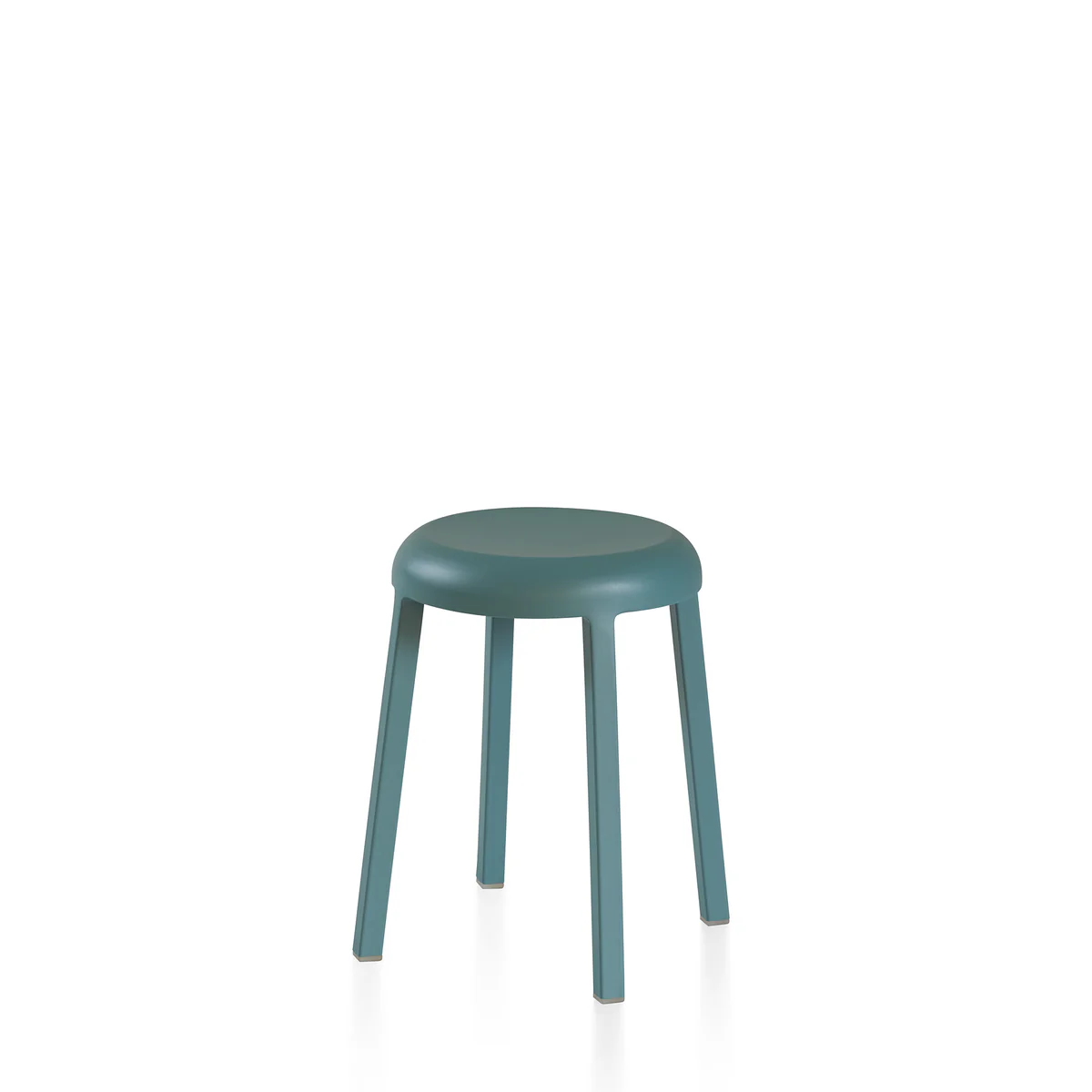 Za Small Stool by Emeco, a sleek and modern design with a compact footprint, perfect for adding a functional and stylish touch to contemporary spaces.