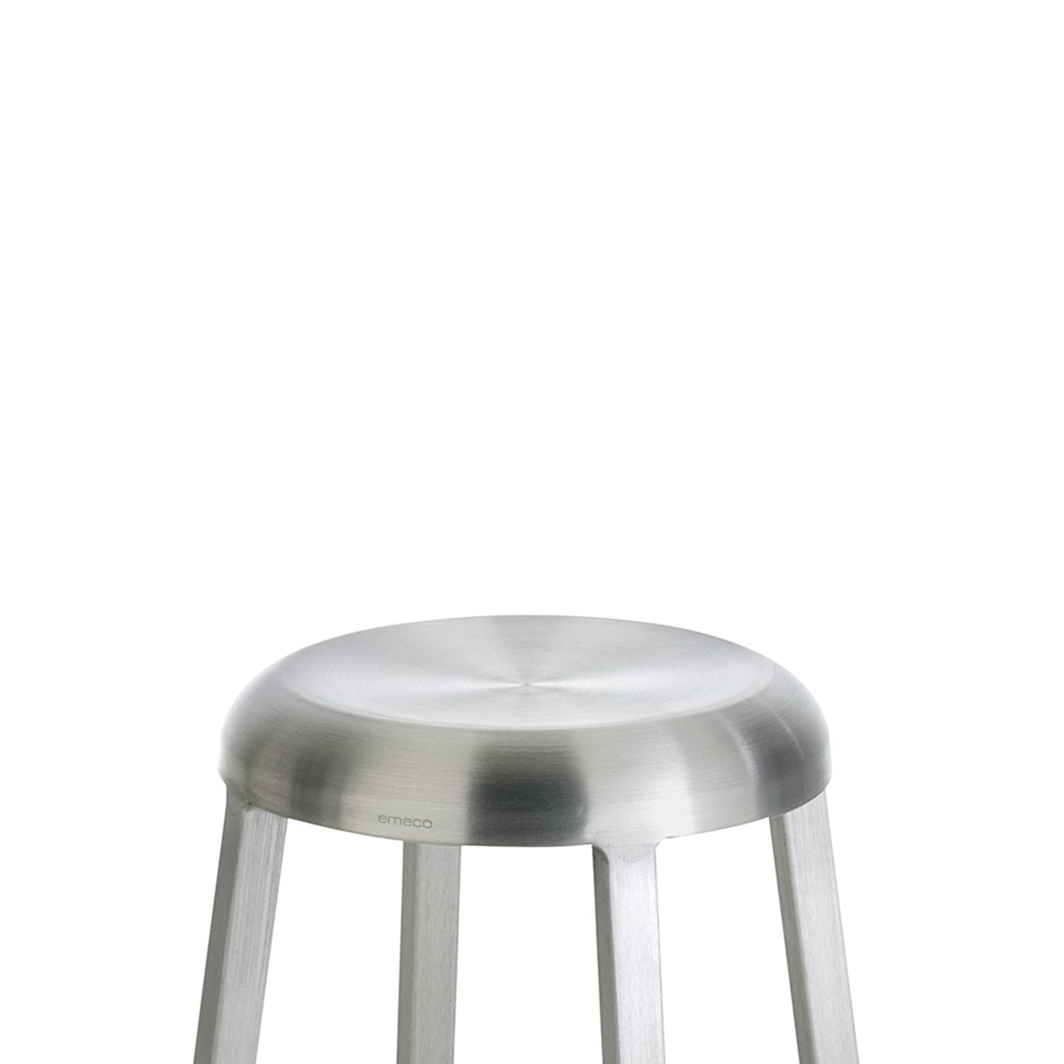 “Lightweight Emeco Za Mini Stool featuring sleek, stackable construction.”