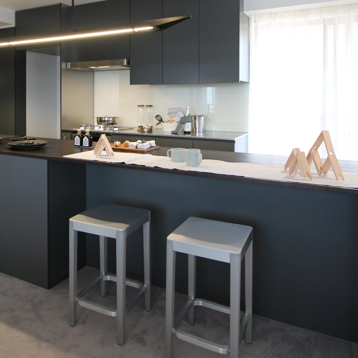 High-end designer stool for kitchen or bar area