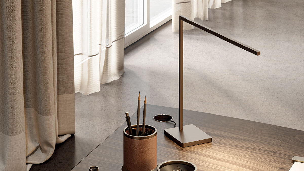 “Modern Essential Table Lamp by Reflex for bedside use”