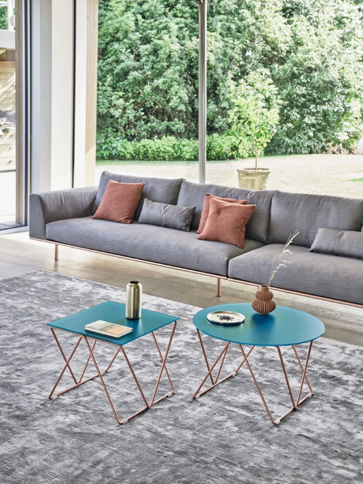 “Flexus by Bontempi modern Italian modular sofa in Royal Oak, Michigan showroom”