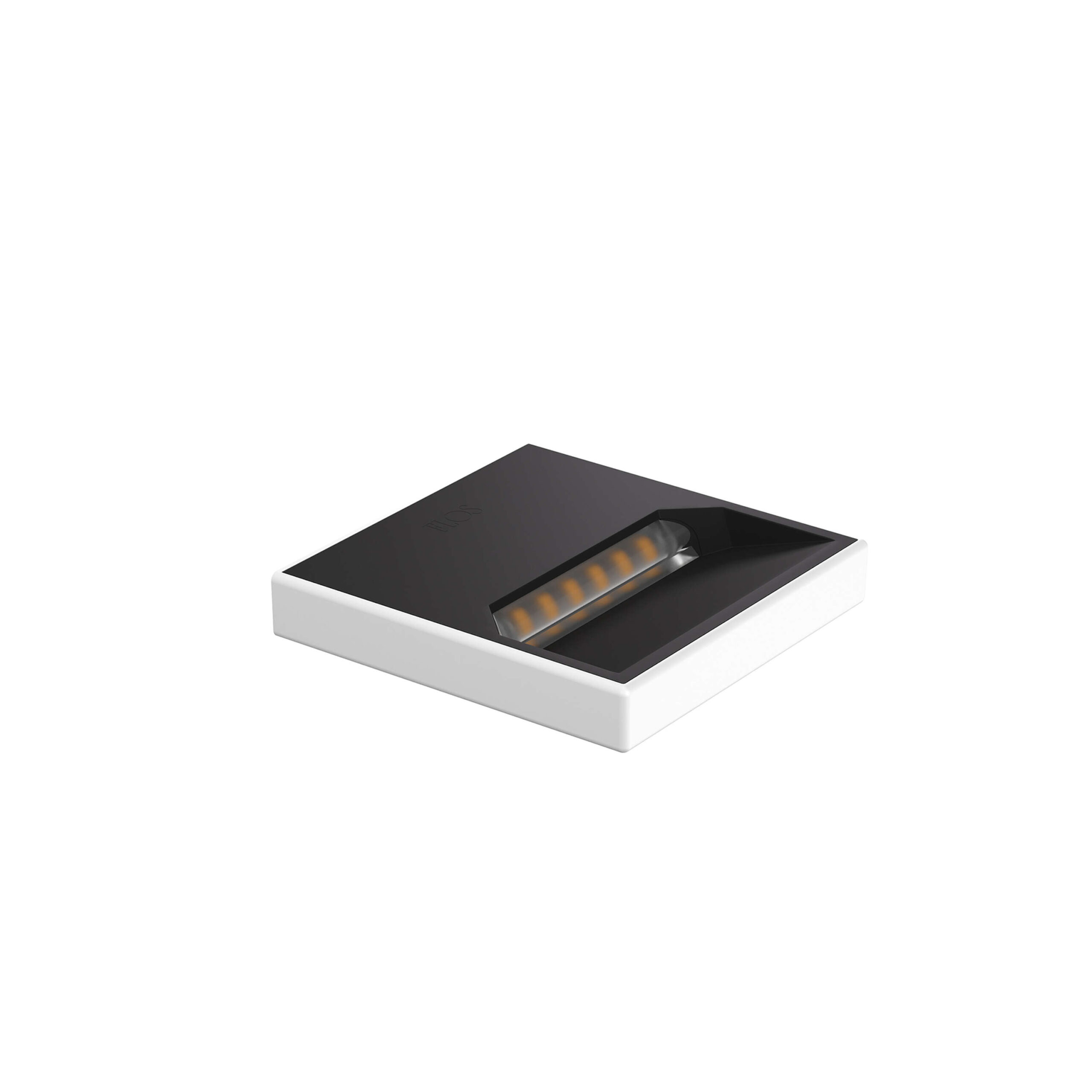 A sleek, square Flos Fort Knox Wall LED Mini lamp in [specify color, e.g., "matt black" or "polished aluminum"], designed for wall-mounted indirect LED lighting with an upward, asymmetric beam.