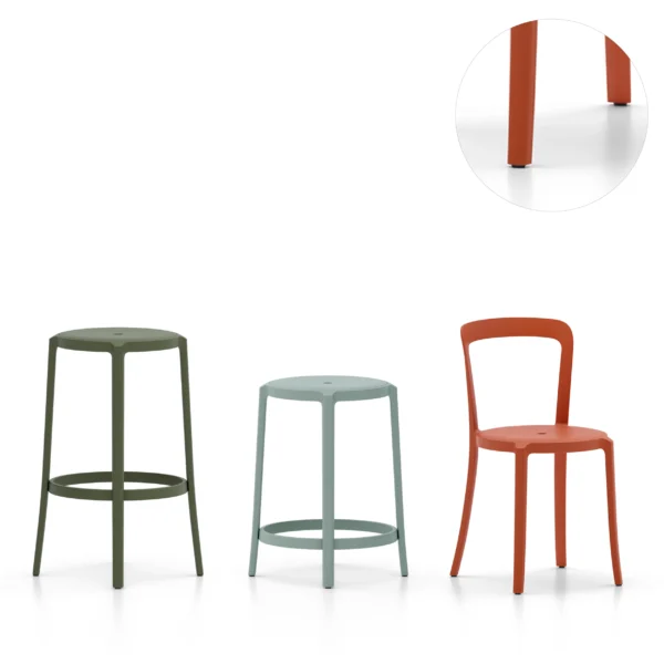 Glides for On & On by Emeco – durable floor protection for luxury furniture in Royal Oak.