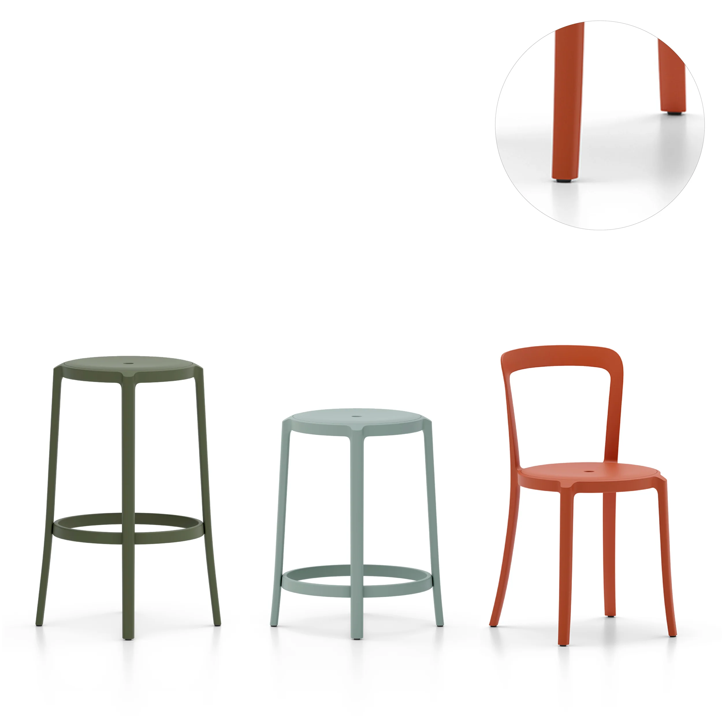 Glides for On & On by Emeco – durable floor protection for luxury furniture in Royal Oak.