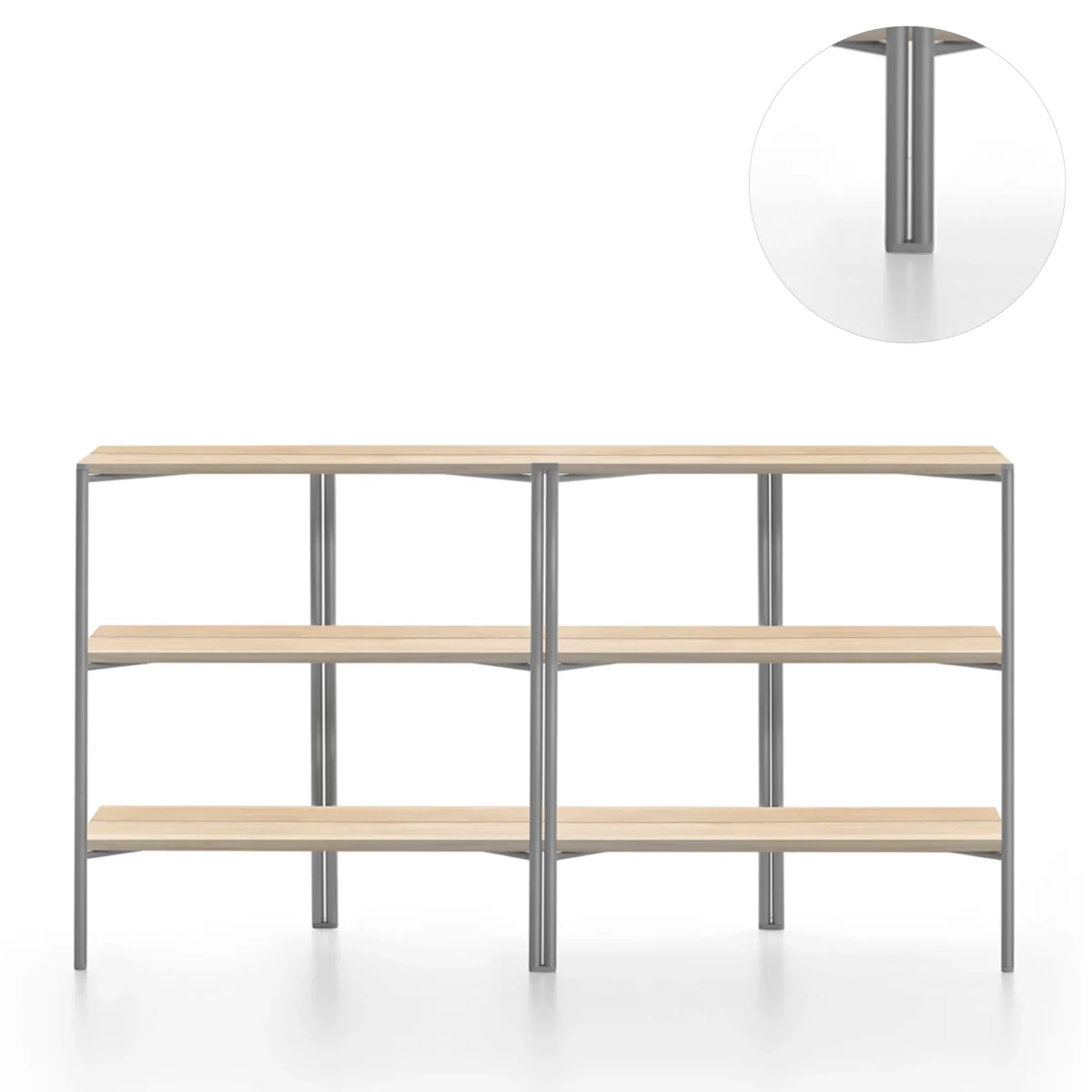 “Glides for Run Shelf by Emeco designed for smooth floor protection and shelf stability.”