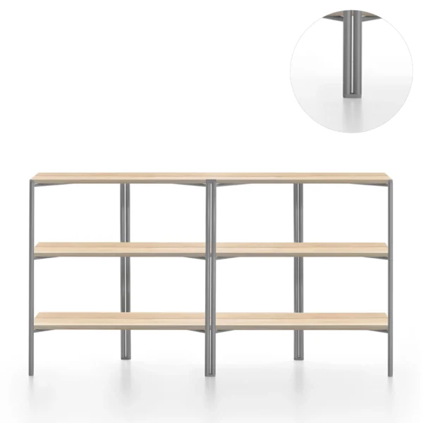 “Glides for Run Shelf by Emeco designed for smooth floor protection and shelf stability.”