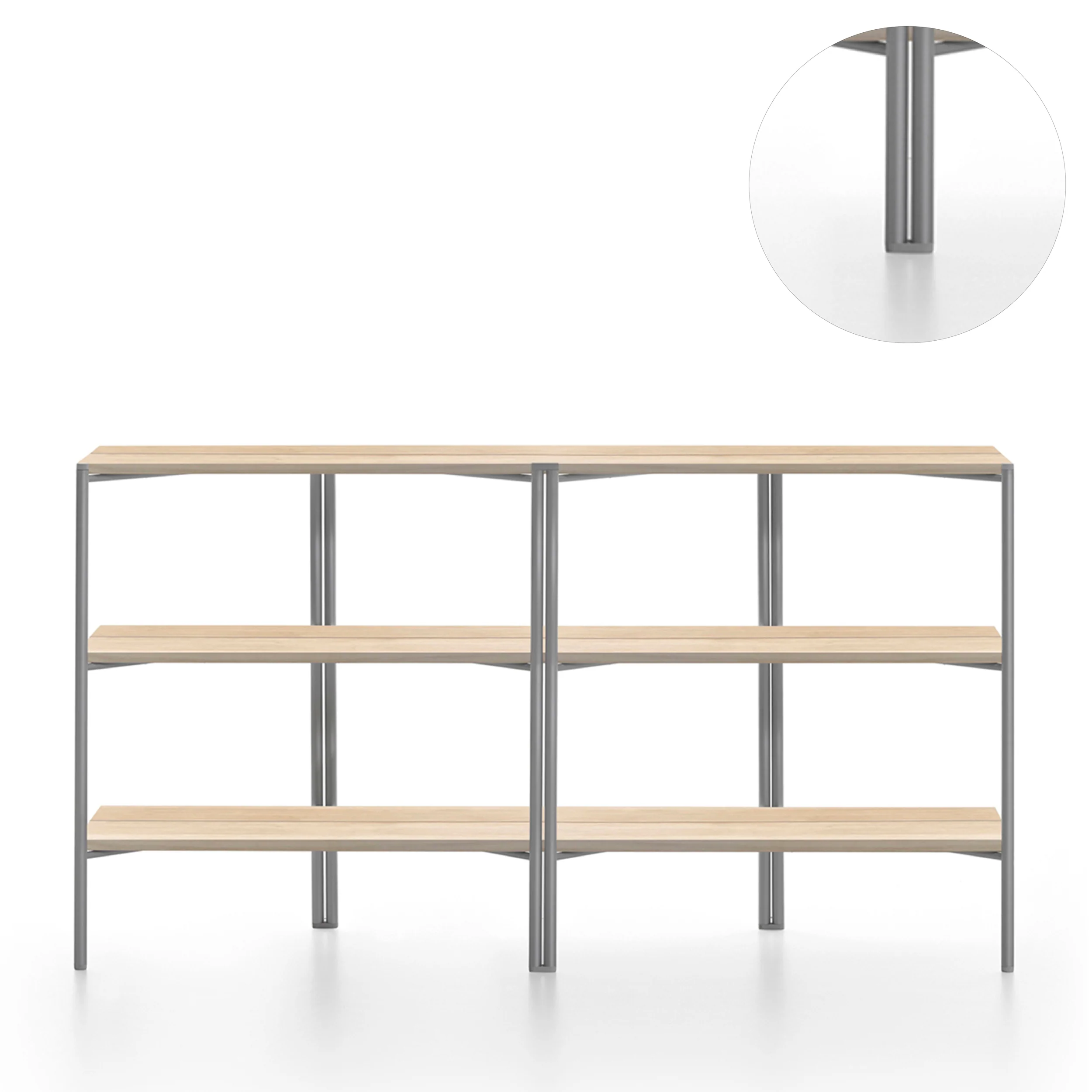 “Glides for Run Shelf by Emeco designed for smooth floor protection and shelf stability.”