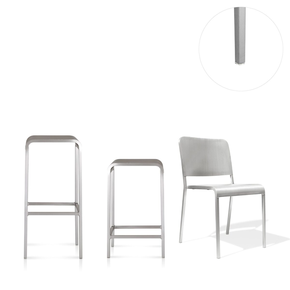 Emeco 20-06 Chair Glides (Set of 4) – Ideal for use with Emeco 20-06 stools and chairs to prevent floor damage.