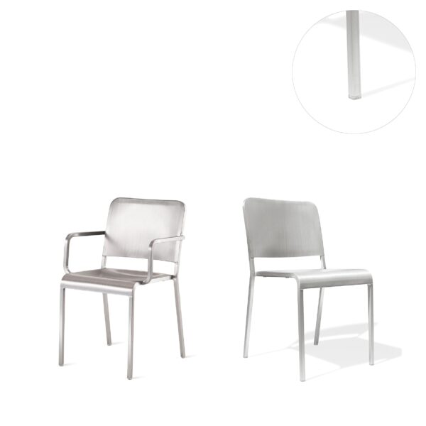 Set of 4 Glides for 20-06 Chair by Emeco – Soft TPU glides for smooth floor movement and protection.