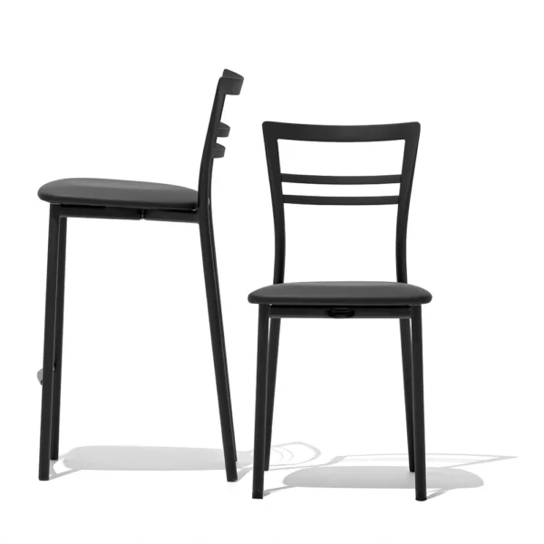 “GO! by Connubia modern Italian chair – lightweight polypropylene seat with perforated backrest and clean-lined legs”