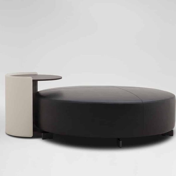 Rectangular ottoman with soft cushion top