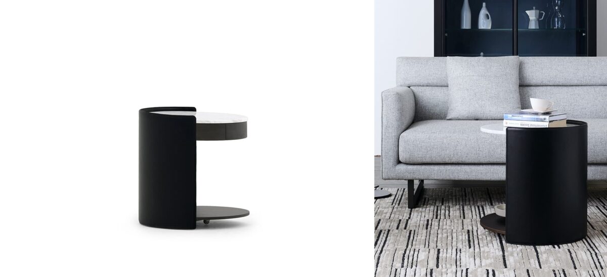 Harmon Table by Camerich, a stylish and contemporary dining table with a sleek design, perfect for creating an elegant and functional focal point in modern dining rooms.