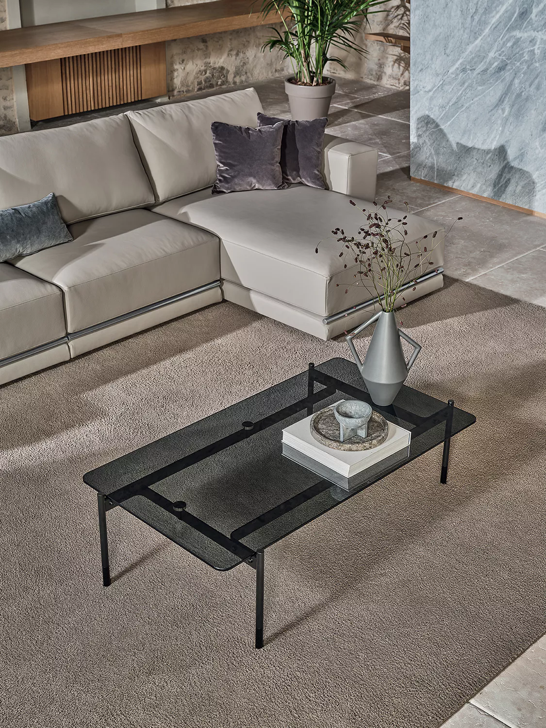 “Karol by Bontempi luxury Italian upholstered chair in Royal Oak, Michigan showroom”