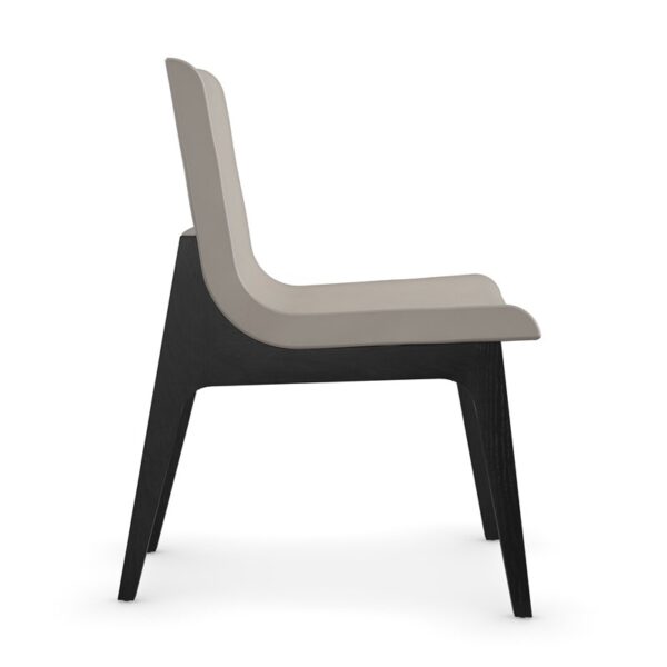 Starr Dining Chair by Caracole — sleek dining chair with an arched back and tailored fabric upholstery.