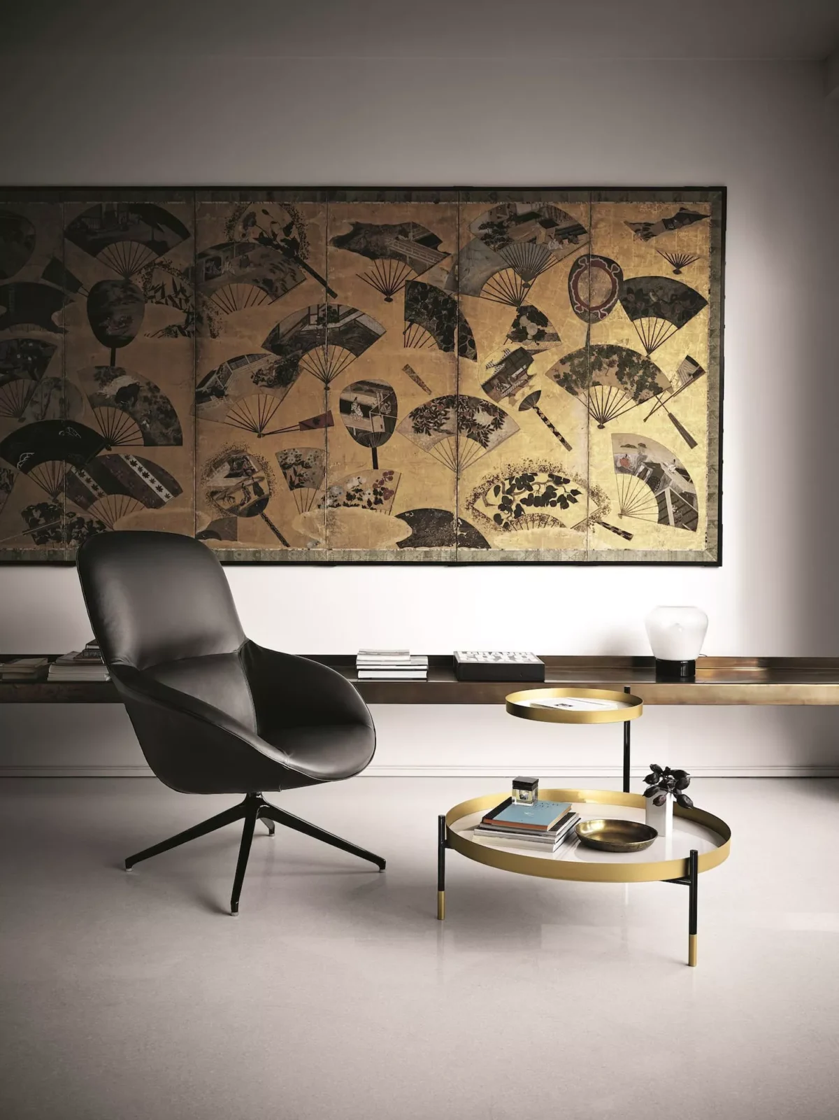 “Planet by Bontempi luxury Italian coffee table in Troy, Michigan showroom”
