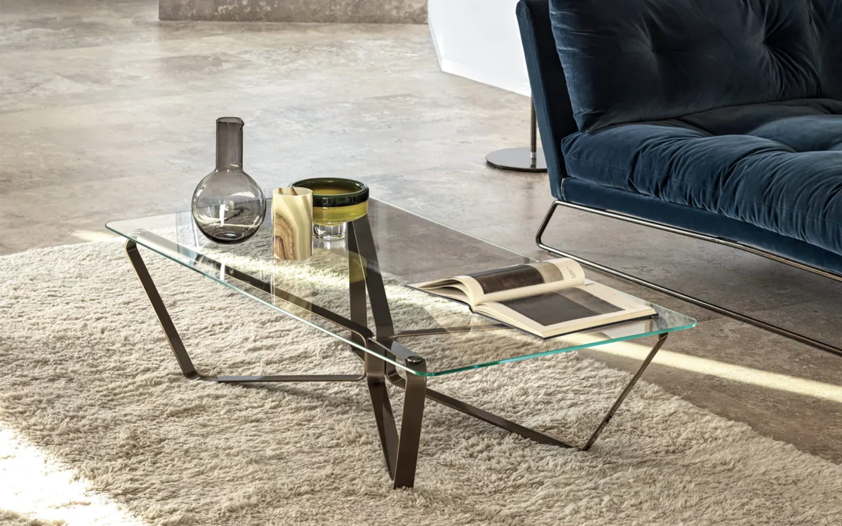 “Loop by Bontempi contemporary Italian coffee table in Troy, Michigan showroom”