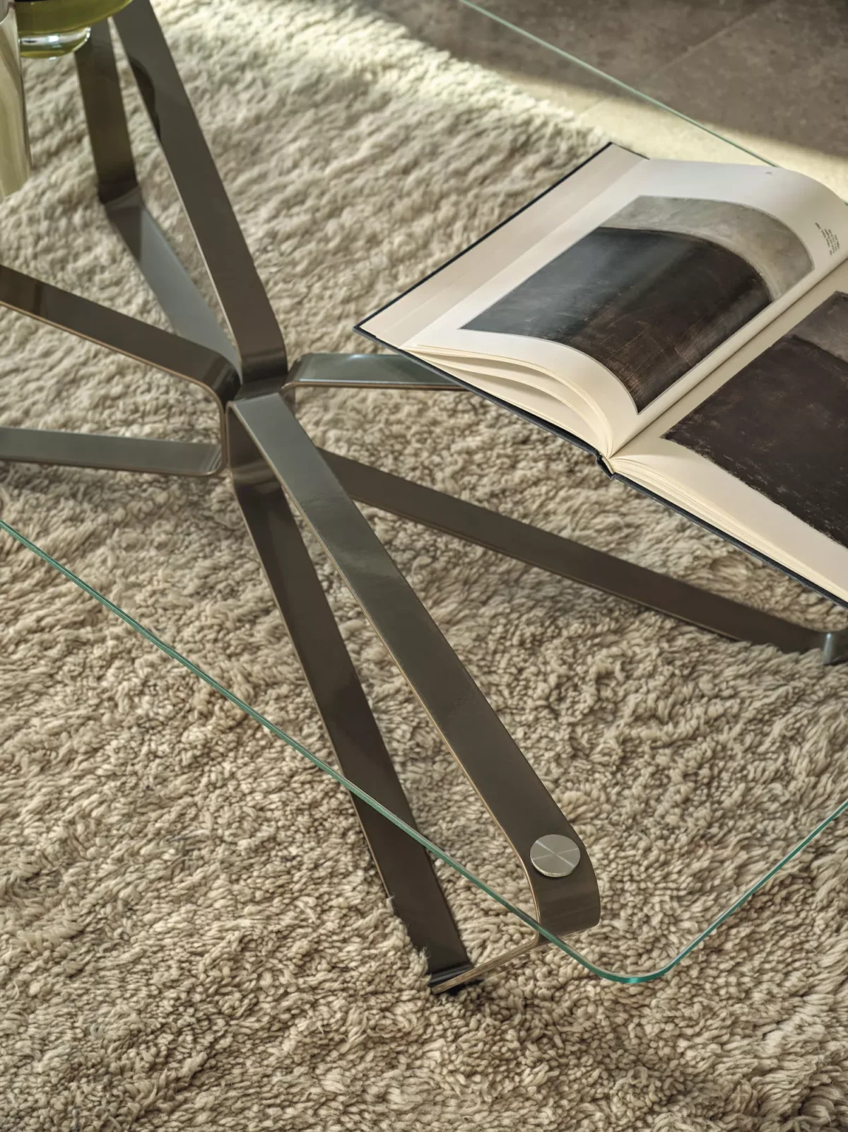 “Loop by Bontempi contemporary Italian coffee table in Troy, Michigan showroom”