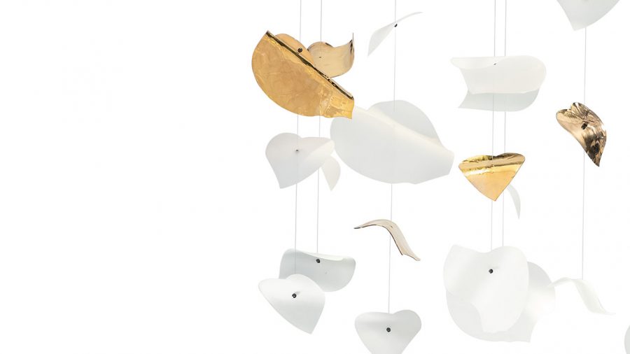 Artistic Leaf Chandelier by Reflex blending organic shapes with modern glamour.